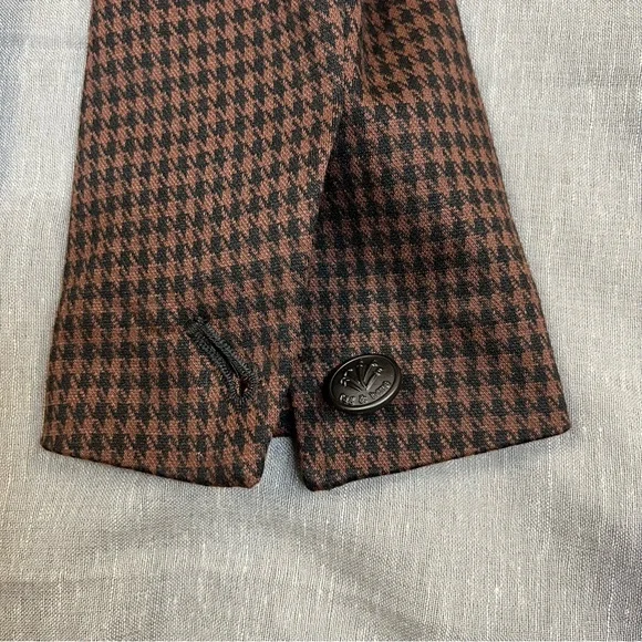 Rag & Bone Sadie Houndstooth Blazer In Brown Multi Sz 8 NWT
